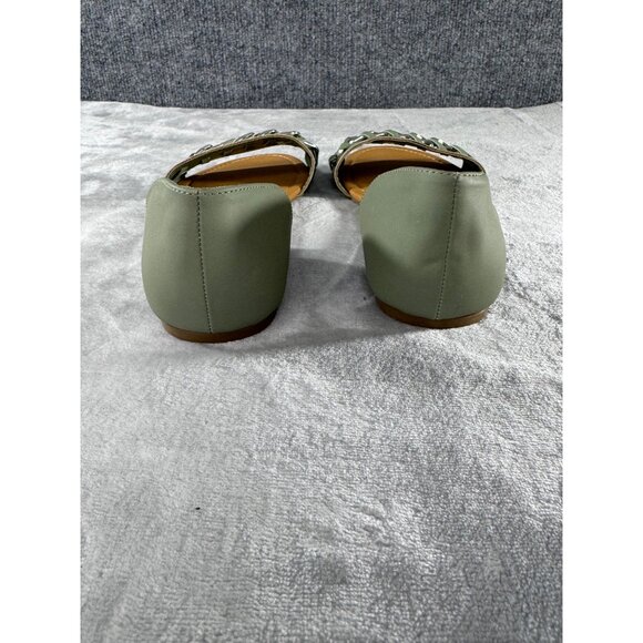 Andiamo womens sandels 8 green flat slip on - Picture 13 of 16